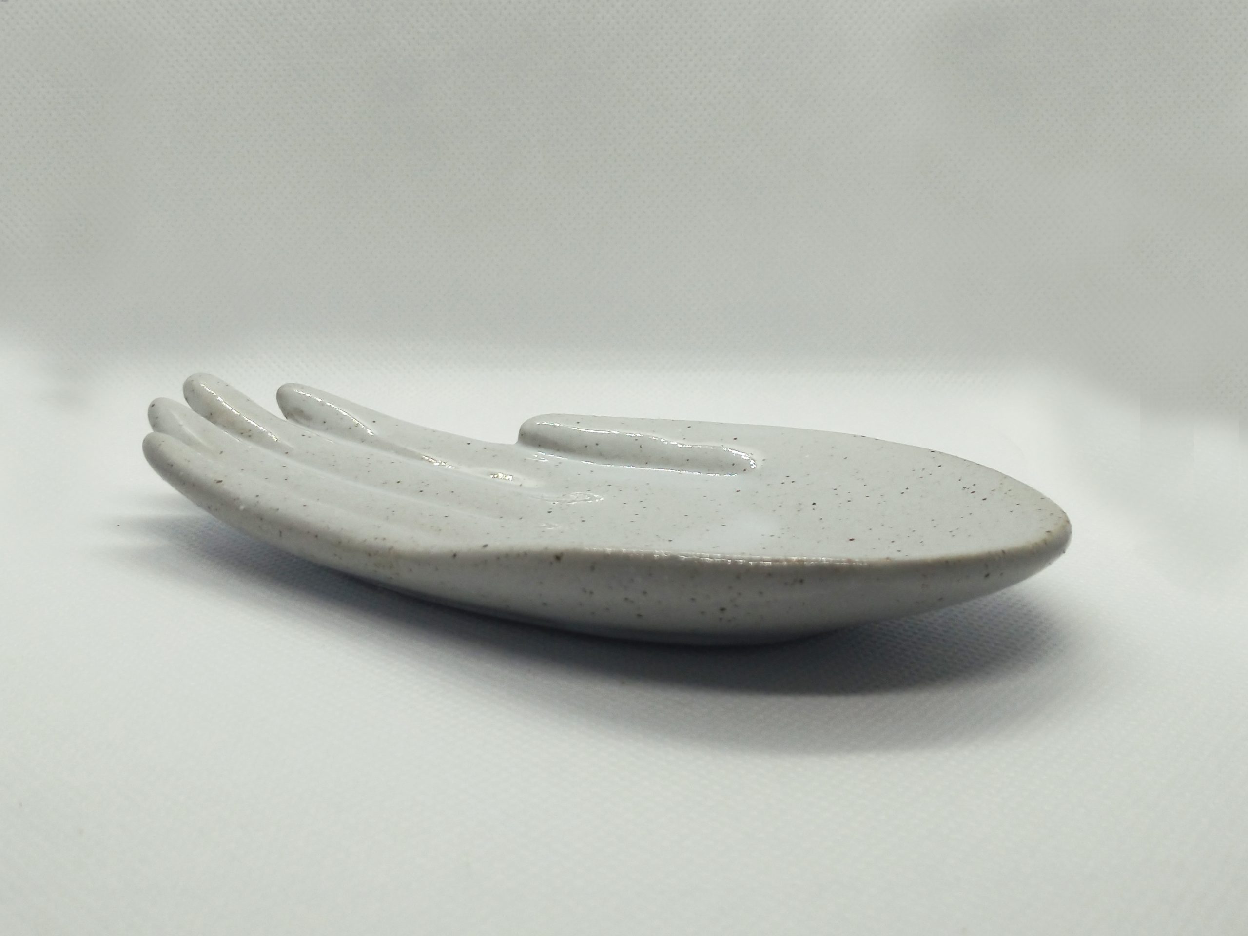 Porta Aneis Hand Of Ring Branco