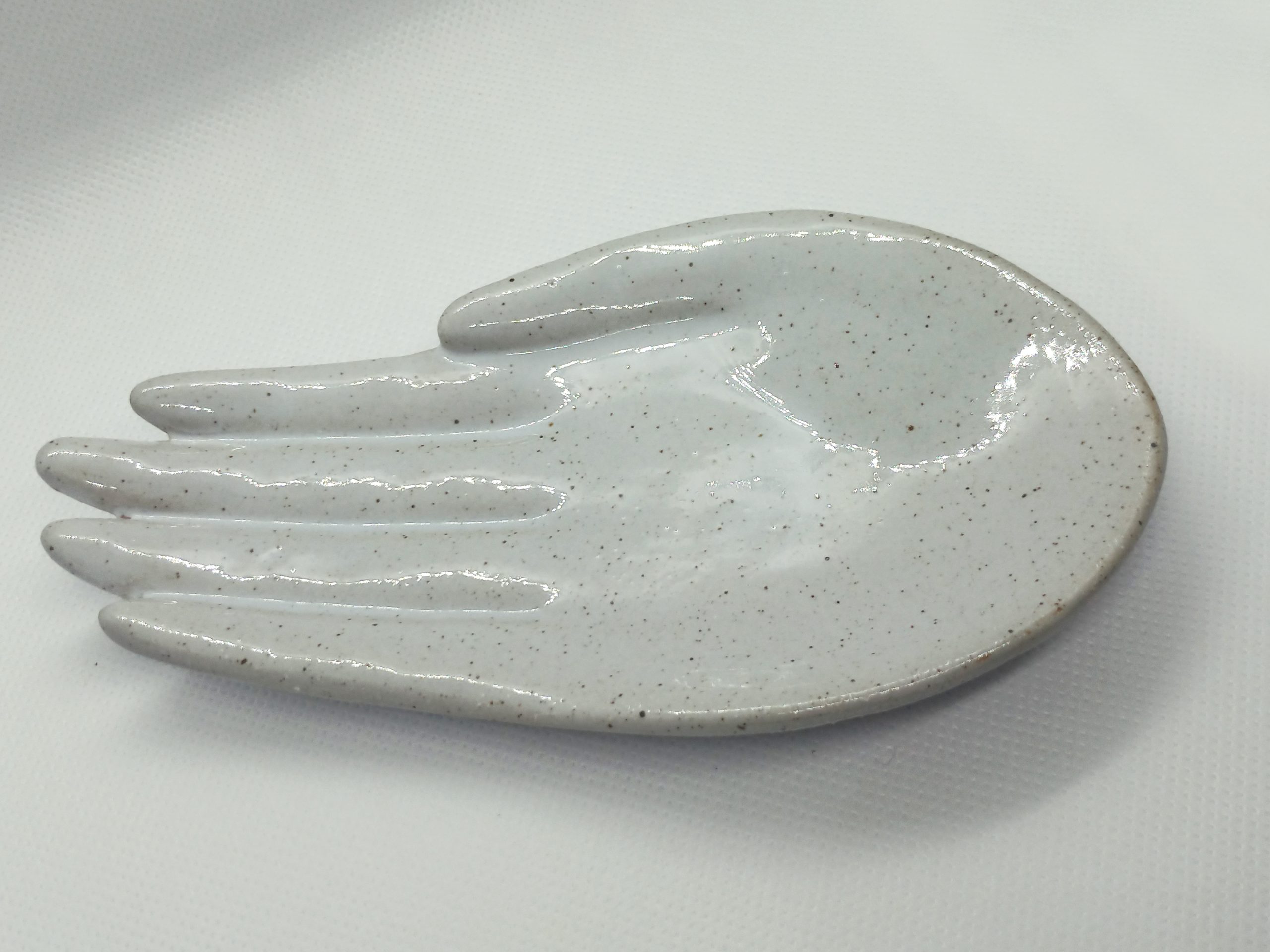 Porta Aneis Hand Of Ring Branco