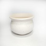 Vaso de Cerâmica Com Pintinhas Pretas