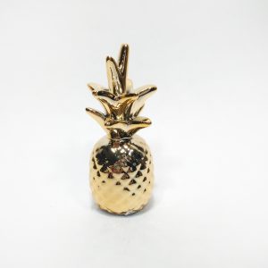 Abacaxi de Cerâmica Dourado