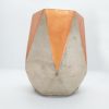 Vaso Cimento Mart – Cinza e Laranja