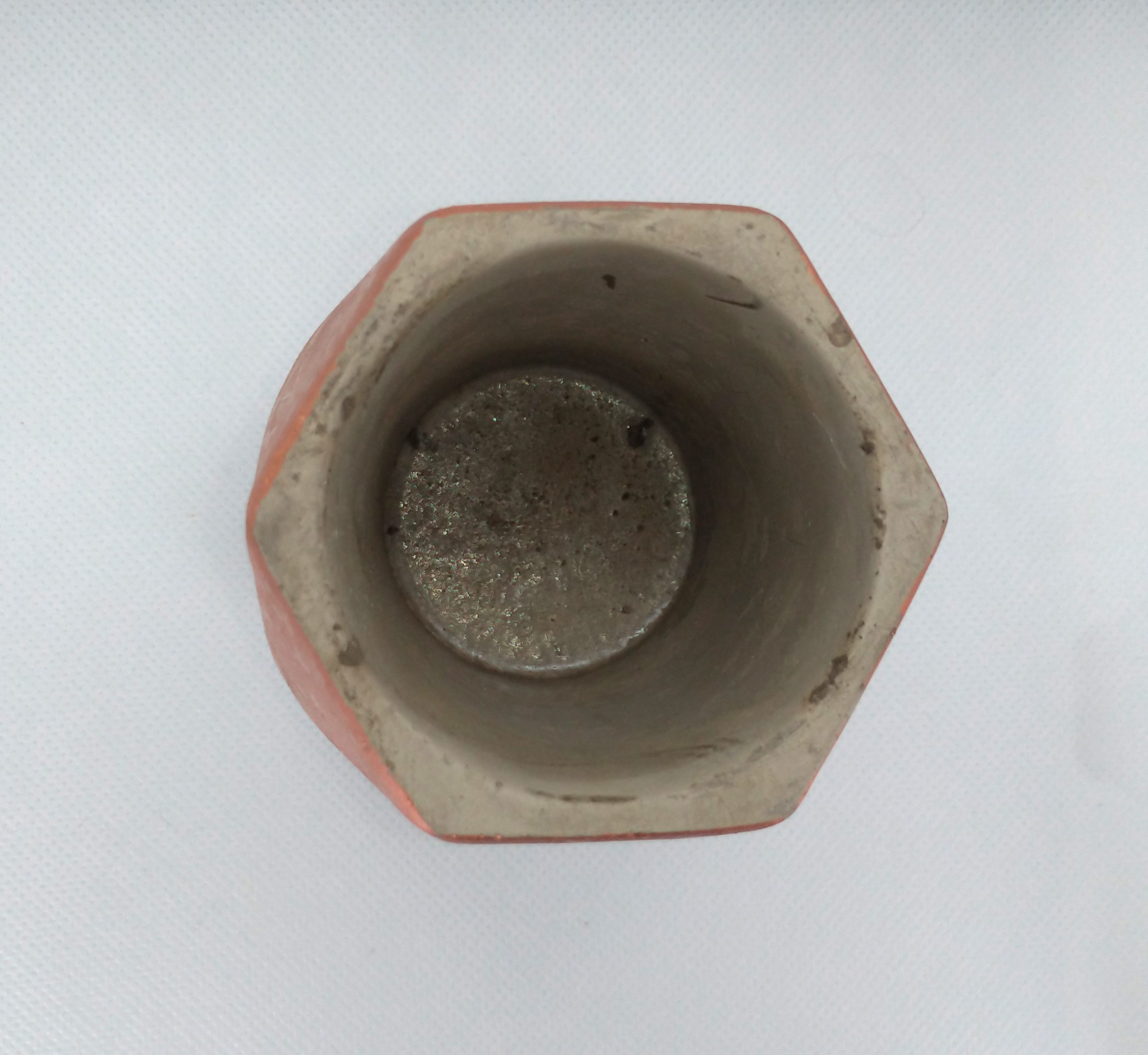 Vaso Cimento Mart – Cinza e Laranja